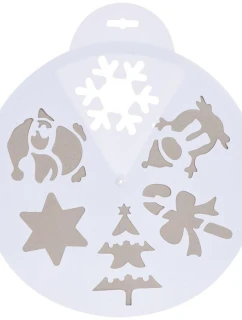 ŠABLONA NA UMĚLÝ SNÍH 30CM 6 VZORŮ