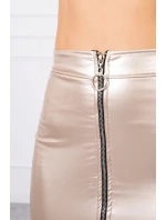 Dvouvrstvá sukně s expresní béžovou barvou