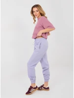 Tepláky CLM DR 1107.98 světle fialové