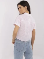 Košile NM KS KA 01148.50P bílá růžová