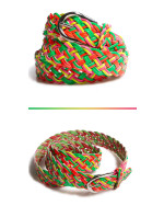 Trendy copánkový pásek v neonových barvách