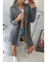 Svetr s netopýřími rukávy grafitový - Kesi Svetr s netopýřími rukávy grafitový - Kesi