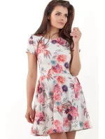 Šaty M174 ecri-fuchsie - Infinite You