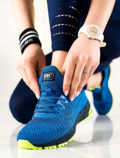 Krásné modré tenisky dámské bez podpatku