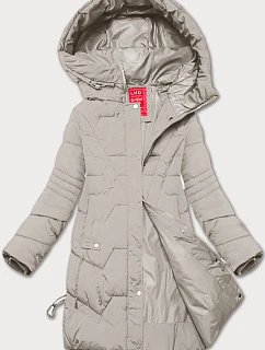 Dámská přechodná bunda s kapucí LHD light beige (LHD-24585)