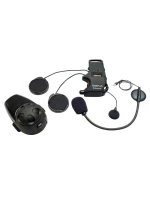 Sena SMH10-11 Bluetooth 3.0 900m interkom pro motocykly s mikrofonem na čelence pro 1 helmu