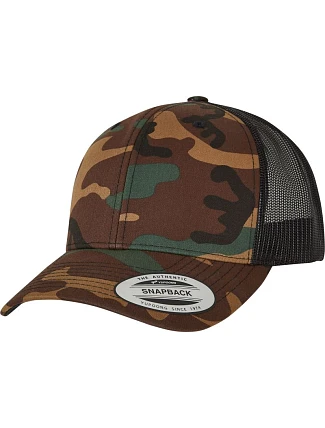 Flexfit 6606C/6606CA 5 panelová Trucker kšiltovka "Camo" 55.606C camo/black