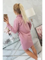 Šaty s kravatou tmavě růžové Šaty s kravatou tmavě růžové