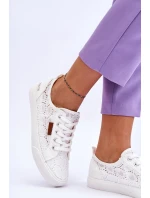 Dámské Krajkové Tenisky BIG STAR W274925 Bílé