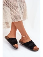 Dámské Pantofle S Hákem Na Korek Platině Černé Baylin Dámské Pantofle S Hákem Na Korek Platině Černé Baylin