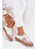 Dámské Kožené Tenisky Vinceza 79557 Bílá-Bežová