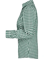 Daiber JN 616 Popelínová kostkovaná halenka s dl. rukávem 02.0616 forest green/white Daiber JN 616 Popelínová kostkovaná halenka s dl. rukávem 02.0616 forest green/white