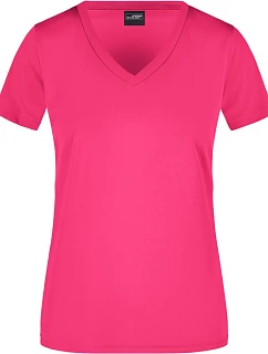 Daiber JN 735 Dámské sportovní tričko s výstřihem do V 02.0735 pink
