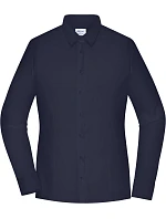Daiber JN 1371 Popelínová halenka slim fit s dlouhým rukávem 02.1371 navy Daiber JN 1371 Popelínová halenka slim fit s dlouhým rukávem 02.1371 navy