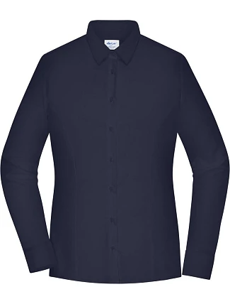 Daiber JN 1371 Popelínová halenka slim fit s dlouhým rukávem 02.1371 navy Daiber JN 1371 Popelínová halenka slim fit s dlouhým rukávem 02.1371 navy
