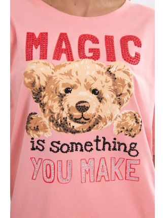 Kouzelná halenka s meruňkovým potiskem