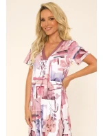 DÁMSKÁ KOŠILE FIALOVÁ 776 VELKÁ