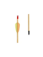 Terč Dřevěné 30" šípy Poe Lang - sada 5 kusů