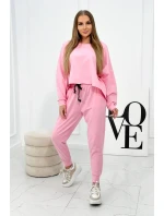 Set 2dílná mikina + kalhoty světle růžová Set 2dílná mikina + kalhoty světle růžová