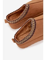 Dětské/módní sněhule s výšivkou na platformě Jolisse – camel Dětské/módní sněhule s výšivkou na platformě Jolisse – camel