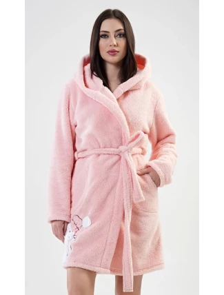 Dámský župan krátký s kapucí Kočka Dámský župan krátký s kapucí Kočka