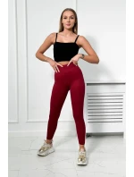 Bordó pruhované legíny Bordó pruhované legíny