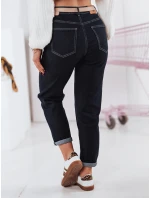 Dámské džínové kalhoty mom fit STRAIGHTY tmavě modré FashionStreet UY2390 Dámské džínové kalhoty mom fit STRAIGHTY tmavě modré FashionStreet UY2390