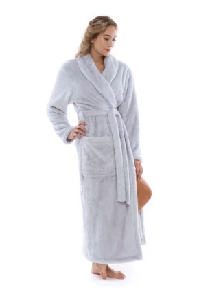 Dámský župan LIlly extra 2120 světle šedá - Vestis Dámský župan LIlly extra 2120 světle šedá - Vestis