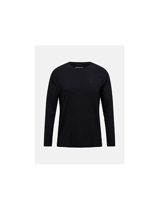 Termotriko PEAK PERFORMANCE Magic Crew Wool-blend Baselayer Men, černé Termotriko PEAK PERFORMANCE Magic Crew Wool-blend Baselayer Men, černé