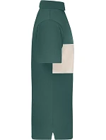 Daiber 8050 Bio polo "Colour-Block" 02.8050 smoky green/sandstone