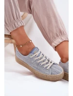 Dámské Tenisky Na Platformě S Pletením Lee Cooper LCW-25-02-3284 Světle Béžové