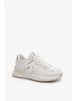 Dámské tenisky vyrobené z eko kůže bílé Kaimans Dámské tenisky vyrobené z eko kůže bílé Kaimans