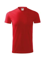 Heavy V-neck tričko unisex červená Heavy V-neck tričko unisex červená