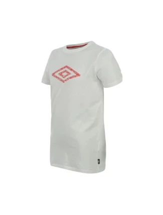Umbro Cotton Logo T Shirt Boys White - Bílá / 11-12 - Umbro