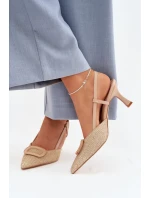 Sandály na podpatku  model 225205 Step in style