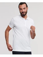 Russell Athletic 566M Pánské elastické piqué polo 10.566M azure blue Russell Athletic 566M Pánské elastické piqué polo 10.566M azure blue
