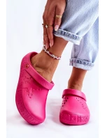 Dámské světlé pantofle Big Star II275007 fuchsie