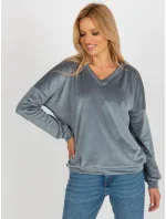 Mikina RV BL 8441.07P šedá modrá Mikina RV BL 8441.07P šedá modrá