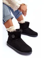 Zateplené dámské sněhule s ozdobou, černý Siriol Zateplené dámské sněhule s ozdobou, černý Siriol