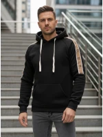 Pánská mikina s kapucí černá FashionStreet BX5941