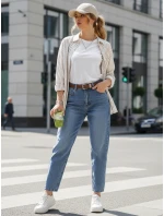 Dámské džínové kalhoty s páskem FashionStreet UY2885 Dámské džínové kalhoty s páskem FashionStreet UY2885