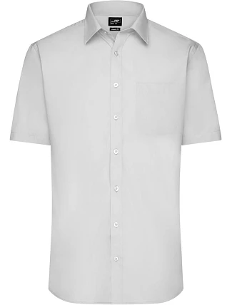 Daiber JN 680 Popelínová košile s krátkým rukávem 02.0680 light grey Daiber JN 680 Popelínová košile s krátkým rukávem 02.0680 light grey