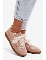 Dámské tenisky s krajkou růžové Ilrene
