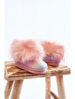 Dětské Kotníkové Boty Sněhule S Kožešinou Vícebarevný Ariana Dětské Kotníkové Boty Sněhule S Kožešinou Vícebarevný Ariana