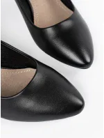 Luxusní lodičky černé dámské na jehlovém podpatku Luxusní lodičky černé dámské na jehlovém podpatku