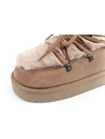 D.Franklin snow boots ladies winter fashion fur insulated brown high dámské