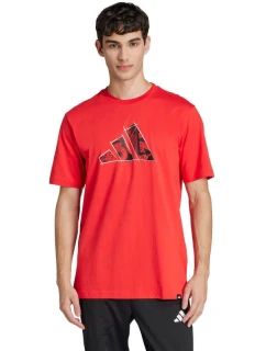 Pánské tričko adidas Logo Graphic červené JJ3934 pánské