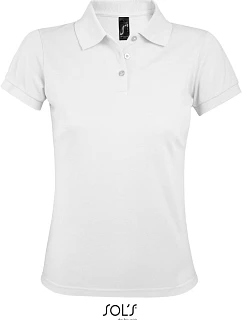 SOL'S Prime Women Dámské piqué polo z těžké bavlny 25.0573 white