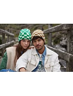 Beechfield B 531 Pletená čepice "Checkerboard" 53.0531 kelly green/off white Beechfield B 531 Pletená čepice "Checkerboard" 53.0531 kelly green/off white