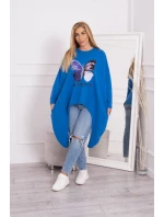 Oversize halenka s potiskem chrpy